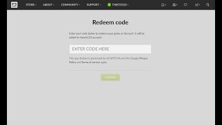 Redeem GOG Code on the Website