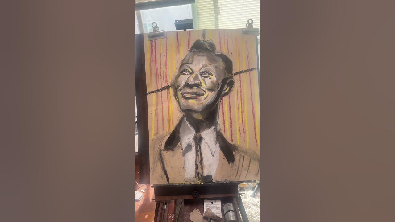 #natkingcole #unforgettable #art #portrait #artonyoutube  #tribute  #portrait #art #artist #music
