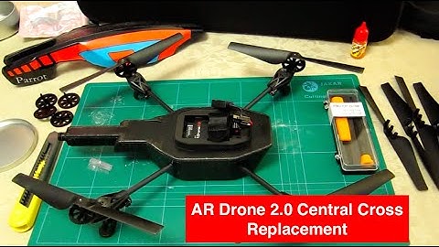 (in full) - Parrot AR Drone 2.0 - How To Remove & Replace the Central Cross - Part No. PF070036