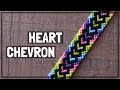 Heart Chevron Friendship Bracelet Tutorial