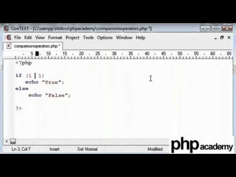 Comparison Operators in Computer Programming (PHP) Tutorial [Hindi]