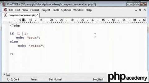 Comparison Operators in Computer Programming (PHP) Tutorial [Hindi]