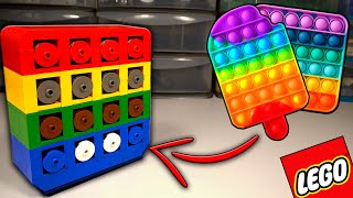 LEGO Самоделка POP IT / Как сделать Антистресс игрушку из ЛЕГО ПОП ИТ