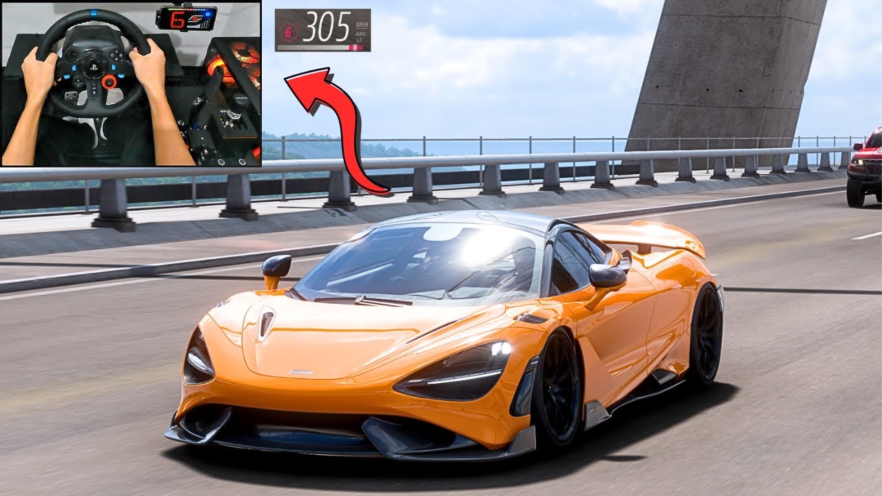 965HP McLaren 765LT | Forza Horizon 5 | Logitech G29 Gameplay