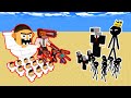 Skibidi Toilet + Chainsaw Man VS Stick War Legacy AND CAMERA HEAD + STICK KING  -Minecraft Animation
