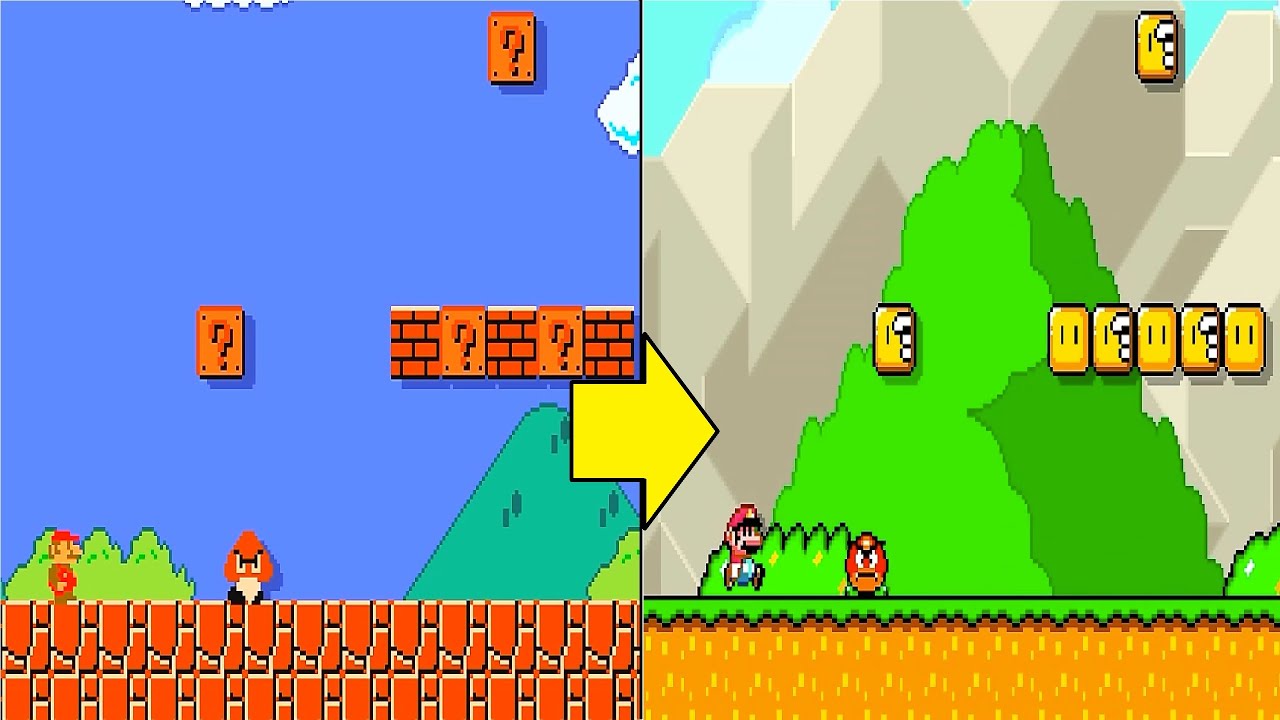 Super Mario Bros Remastered HD: Super Mario World Style
