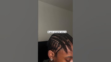 2 part versatile sew in #sewing #ukhairstylist #naturallook #hairstyle #sewins