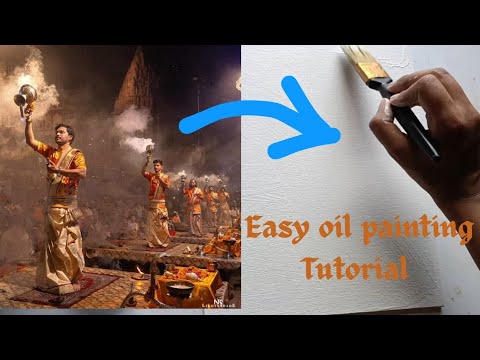 Oil Painting Tutorial for Beginners || Feature Drawing Tutorial || Step ...