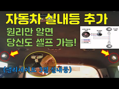 Hyundai Palisade 3-row interior light self-diy sharing method