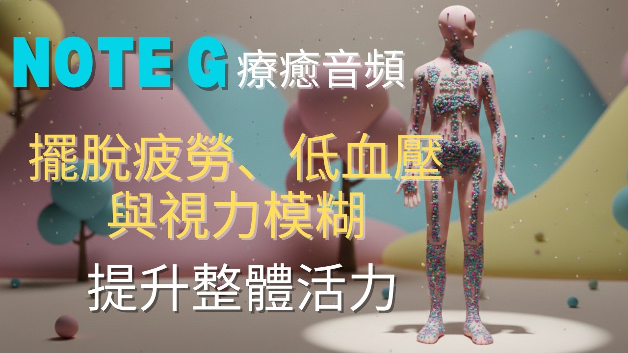 [100%無廣告]Note G 療癒音頻｜擺脫疲勞與低血壓 | 視力模糊| 提升整體活力｜ Holistic Health Science 靈 ...