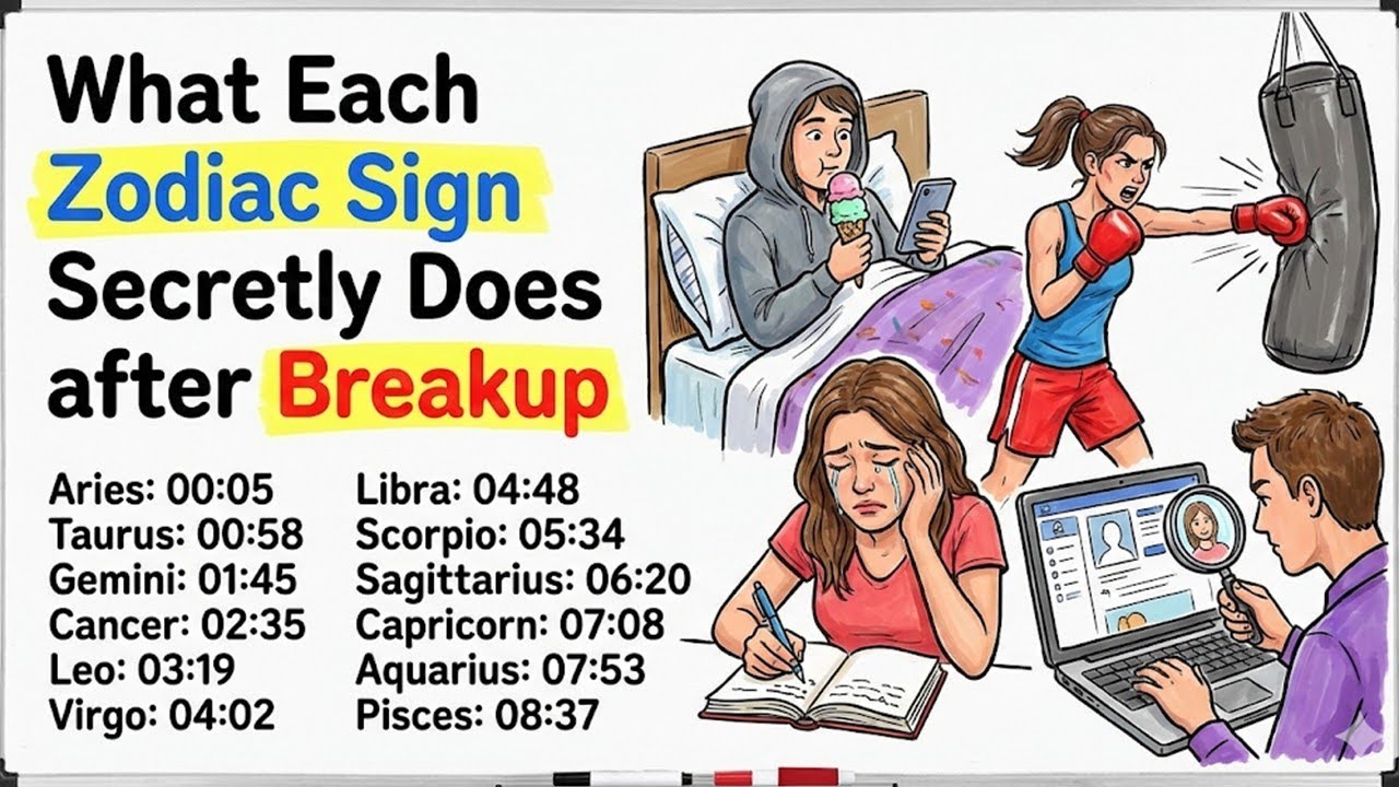 What Each Zodiac Sign Secretly Does after Breakup