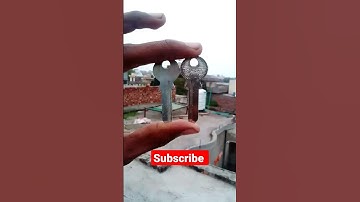 China padlock original vs Local key #key #keystrokes #padlock #shorts