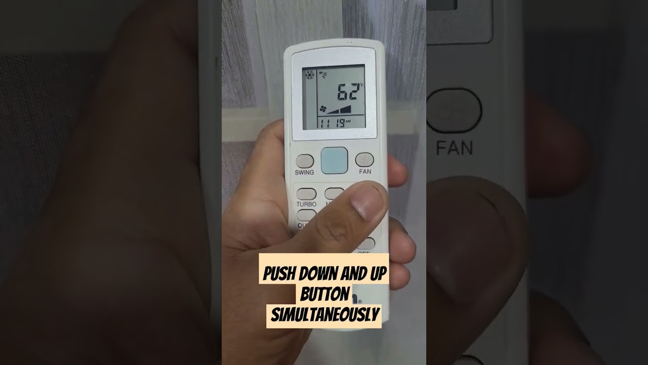 How to change Fahrenheit to Celcius in Daikin Aircond Remote #aircond #airconditioner #remote