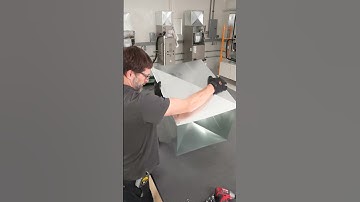 Cutting, Bending, Assembling a Sheet Metal Plenum Box using a Brake and Hand Tools!