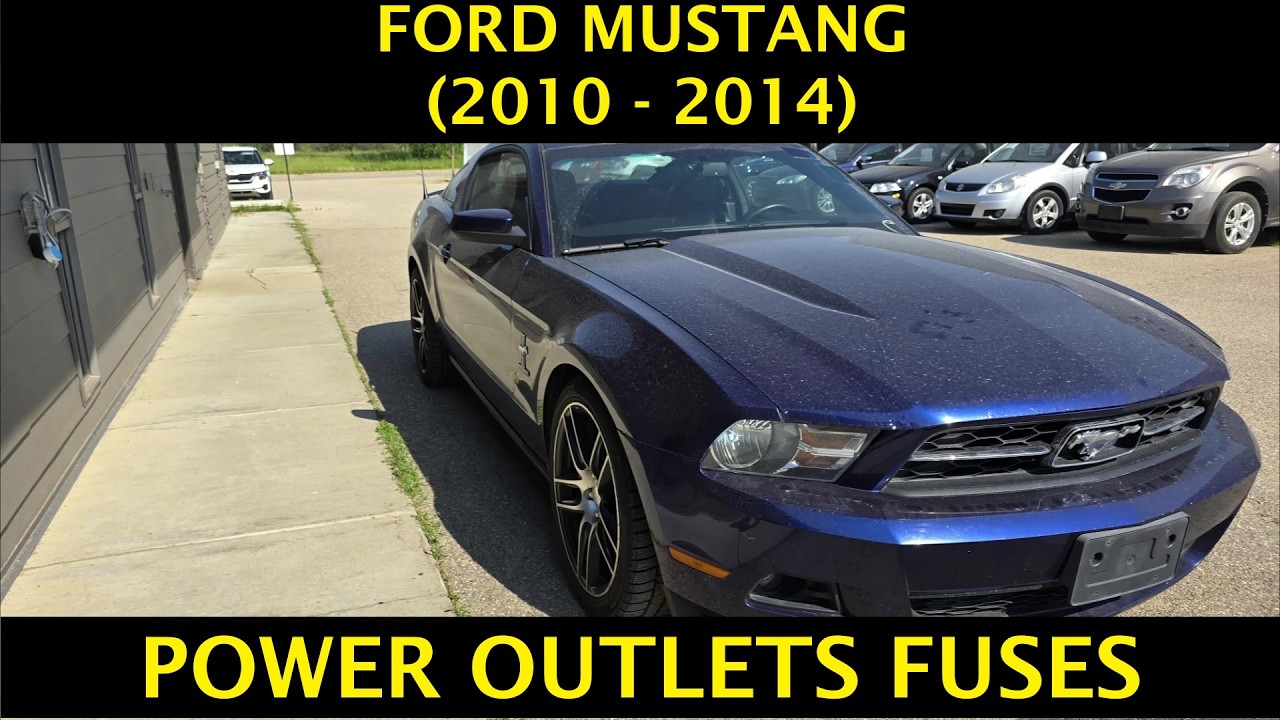 Ford Mustang - POWER OUTLET / CIGARETTE LIGHTER FUSE LOCATION (2010