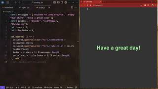 RAIN SOUNDS / NO TALKING: Simple HTML, CSS, and JS setup