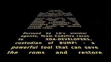 LG G3 Bootanimation STAR WARS BUMP! CRAWL