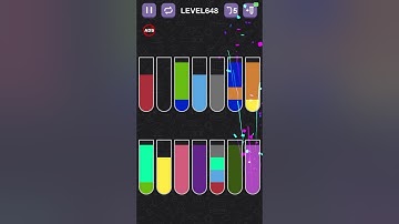 water_level_648 #watersortpuzzle #puzzle #game #sortpuzzle #color