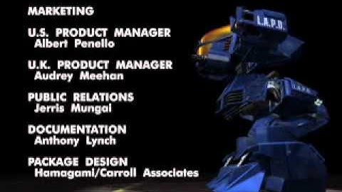 Future Cop: L.A.P.D. Credits