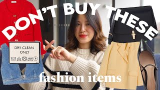 9 WASTE OF MONEY Fashion Items I Don't Recommend!