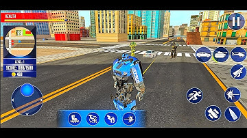 Police Robot Car Games - Transforming Robot Games - Android Gameplay