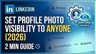 Set Profile Photo Visibility to Anyone on LinkedIn 2026   2 Min Guide