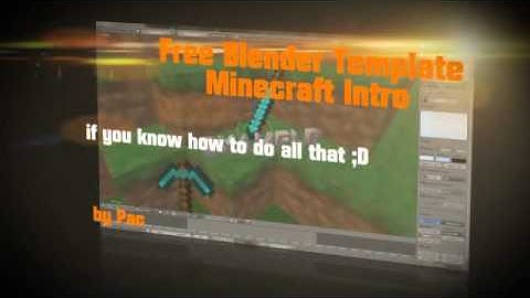 Best free Blender 3D Minecraft Intro Template + Download