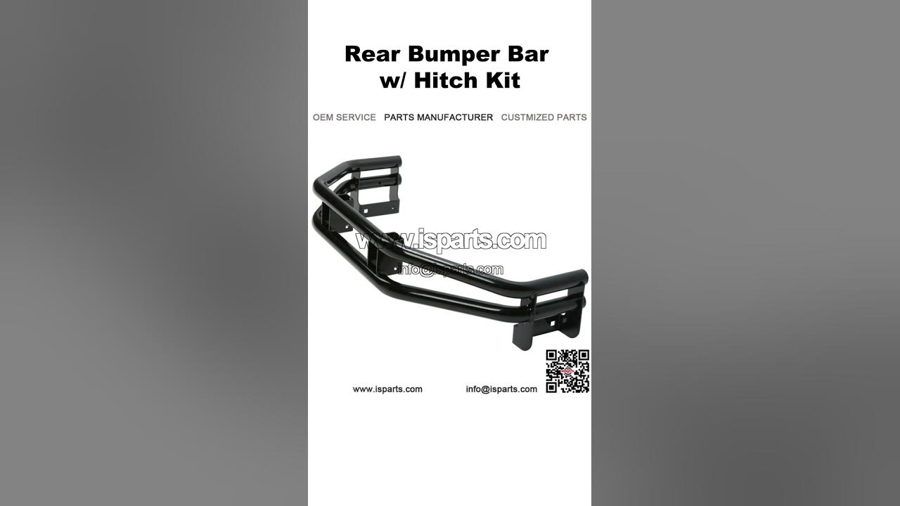 Rear Bumper Bar w/ Hitch Kit For John Deere ZTrak ZeroTurn Mowers Z235, Z255, Z345M R and Z375R