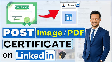 🎓 How to Post Certificate on LinkedIn (PDF/Image) | Share Course & Internship Certificate