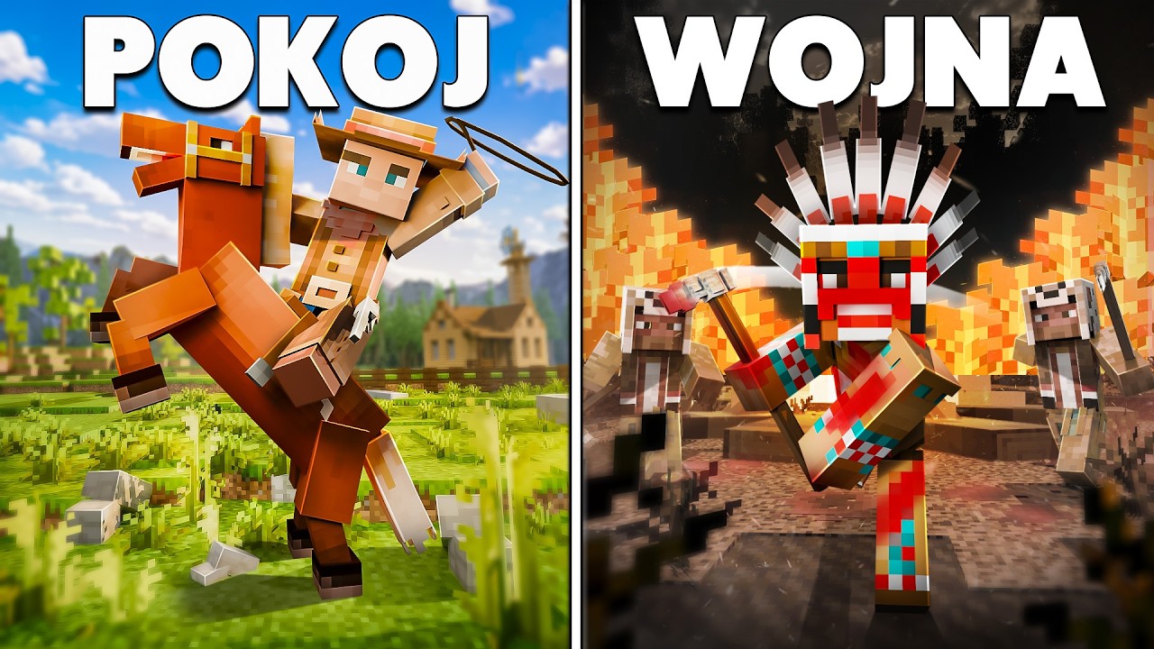 100 Graczy Symuluje Dziki Zachód w Minecraft