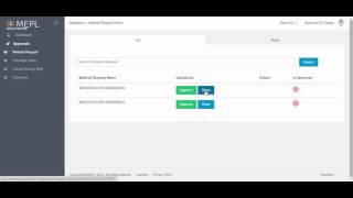 MEPL ERP Tutorial#6: Approver Panel, Login & Different Approval screenshot 4