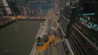 Cyberpunk 2077 auto volante screenshot 5