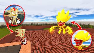 ULTRA SHADOW vs ULTRA SONIC TAPES 😱 INSANE MAZE CHASE in Garry’s Mod!