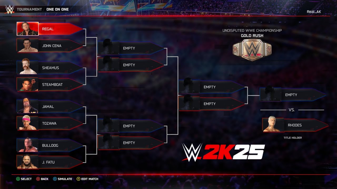 КОРОНОВАН НОВЫЙ ЧЕМПИОН? 😱 Турнир за звание абсолютного чемпиона WWE - WWE 2K25: полный матч