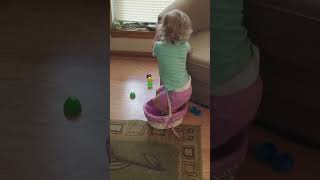 Baby Stuck In Easter Basket!