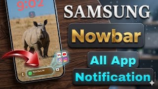 How to Activate Now Bar Notification All App ✅ All Samsung Smartphones 🔥