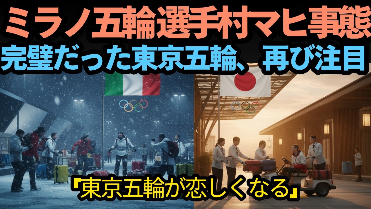 ミラノ五輪選手村マヒ…東京五輪が再び語られる理由 | 海外感動秘話