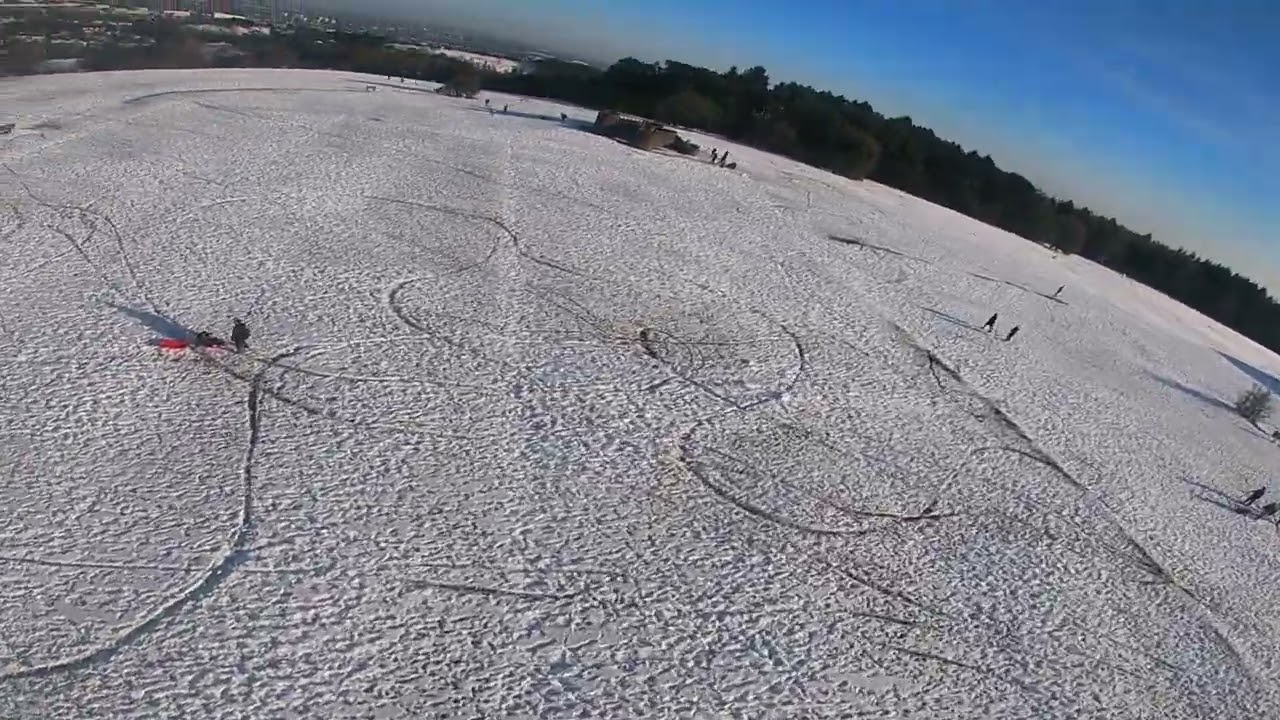 Snow day Lickey hills FPV