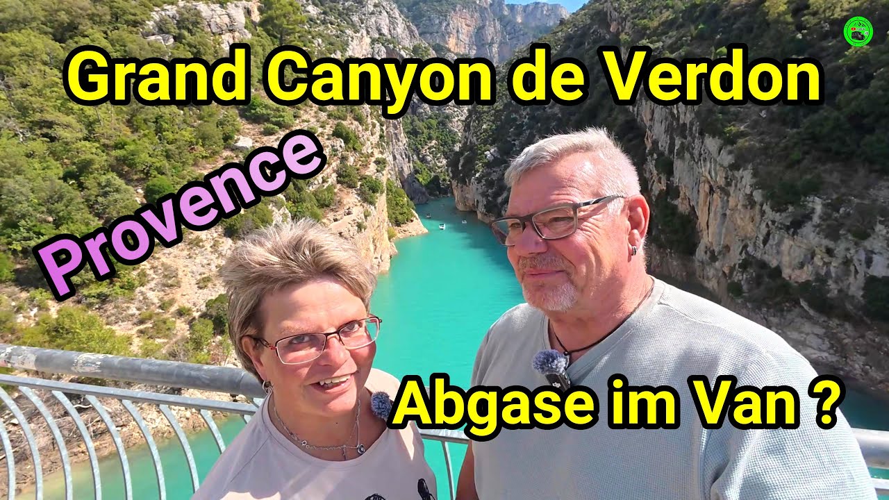 Verdonschlucht , der schönste Canyon Europas . Im Black Eddy  stinkt es nach Abgase 😞