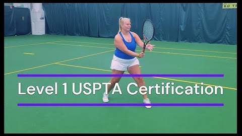 Level 1 USPTA Certification