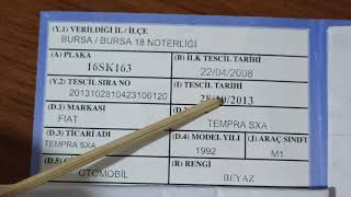 RUHSATTAKİ İLK TESCİL TARİHİ İLE MODEL YILI ARASINDAKİ FARK NEDİR,  ARAÇ RUHSAT TESCİL TARİHİ Resimi