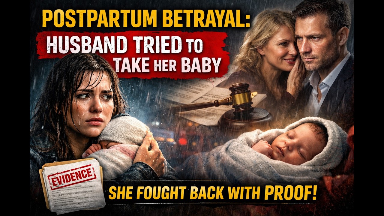 Postpartum Betrayal: Husband Tried to Take Her Baby—She Fought Back With Proof