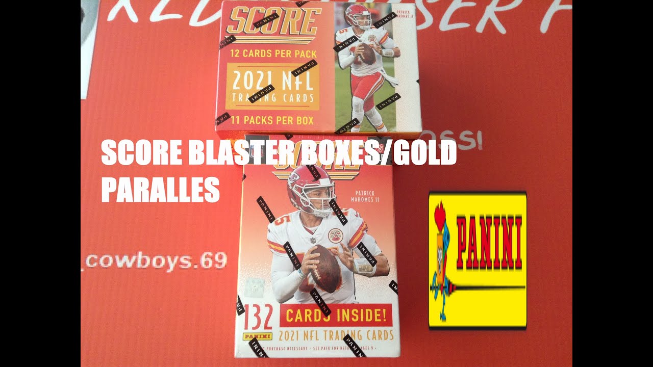 2021 PANINI SCORE FOOTBALL ***2 BLASTER BOXES/GOLD & LAVA PARALLELS***