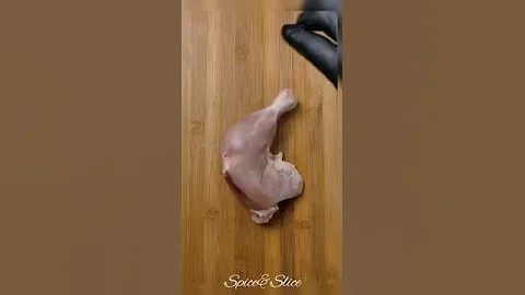 Fried chicken Leg // asmr cooking // spiceslice // #shorts