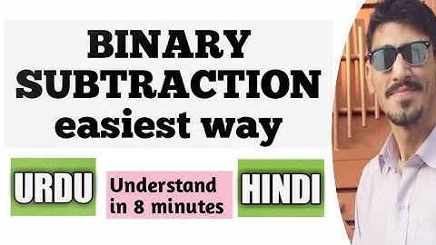 Binary Subtraction easy way Binary Subtraction How To Subtract binary numbers very easy Hindi Urdu