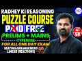 Complete Puzzle Course | Seating Arrangement 14 | Linear 04 | Class 41 | Reasoning By Radhey Sir