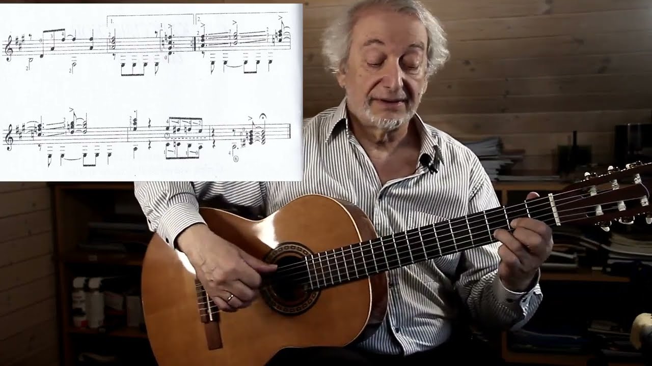 Video lesson.ETUDE #1(SLOW SWING). "Jazz Etudes and Exercises for Classical Guitar" by A. VINITSKY.