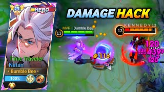 NATAN DAMAGE BRUTAL SAKIT BANGET DUA HIT HILANG!!!!!GAMEPLAY NATAN AGRESIVE #mobilelegends#mlbb#fyp