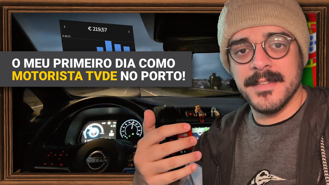 ⁣O meu primeiro dia como motorista TVDE em Portugal! Consegui faturar bastante. 🤌🏻