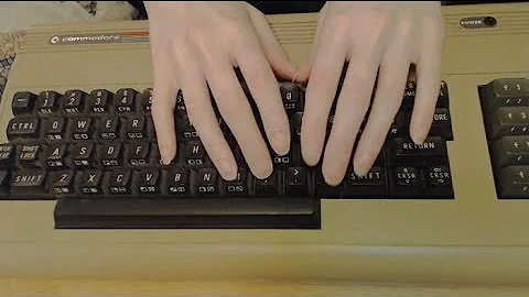 [ASMR] Flashback Friday: Commodore 64 Keyboard Sounds + Dusting (No Talking)